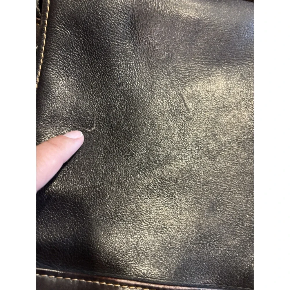 KENNETH COLE REACTION Messenger‎ Briefcase Brown Leather Laptop Bag